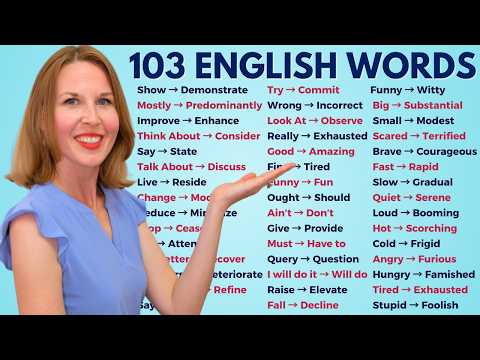 103 Advanced English Words For Your Daily Speech | English Vocabulary Masterclass
