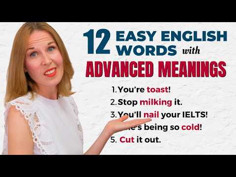 12 Basic English Words with ADVANCED Meanings | English Vocabulary