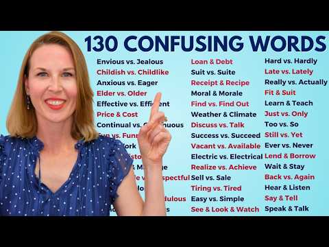 130 Confusing English Words | English Vocabulary