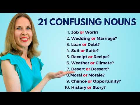 21 Confusing English Nouns  | English Vocabulary