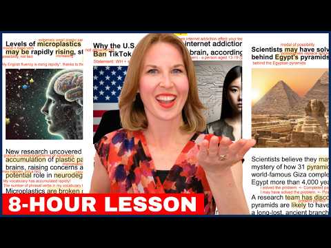 8 HOUR ENGLISH LESSON – Learn English with the NEWS And Improve Your Fluency