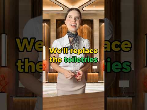 A conversation at the hotel 🛎️ #english #englishteacher #englishtips #learnenglish