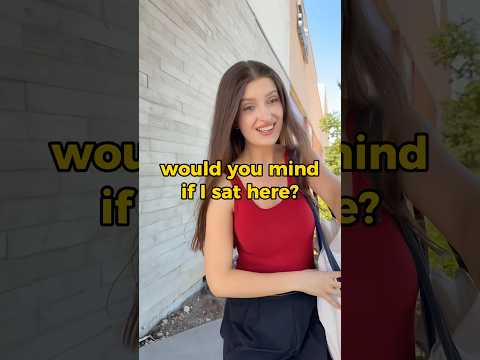 A conversation in public 🪑 #englishtips #learnenglish