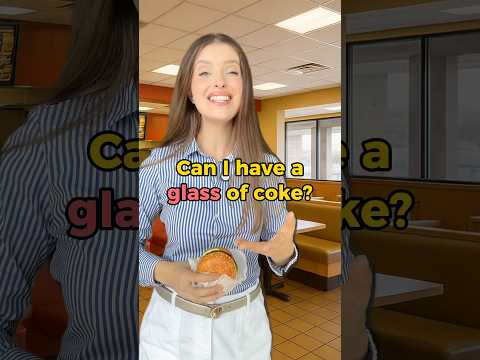 A day at a fast food restaurant 🧃#englishlanguage #teachingenglish