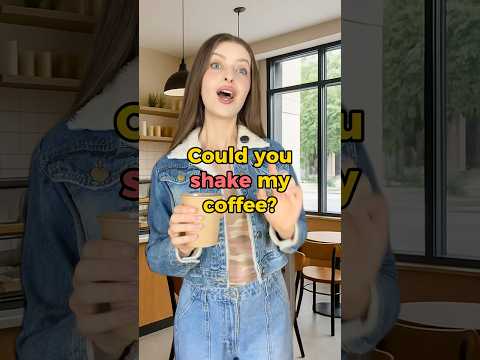 A normal day at a coffee shop ☕️ #englishtips #englishlanguage