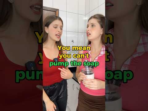 A problem in the bathroom 🧼 #englishteacher #learnenglish #english #englishtips