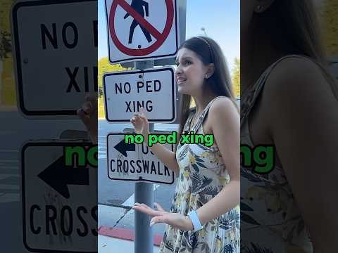 A weird traffic sign 😱 #englishteacher #learnenglish #english #englishtips
