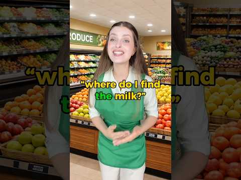 At the supermarket 🆚 visiting a place #englishtips #learnenglish