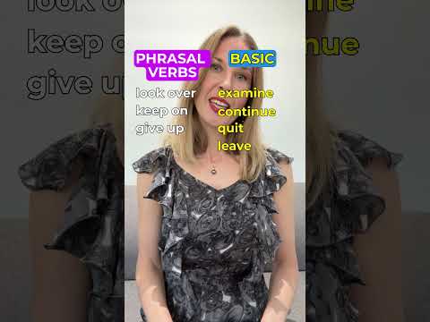 Basic English VS Phrasal Verbs #phrasalverbs