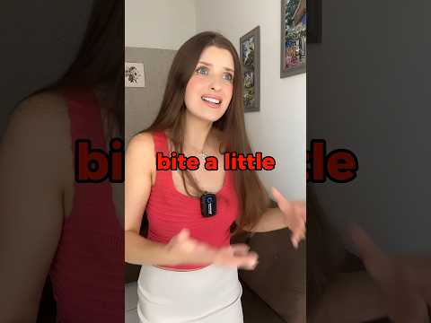 Bite a little ❌ #englishteacher #english #learnenglish #englishtips