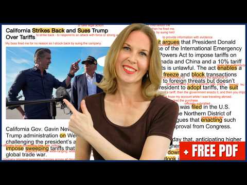 California Sues Trump πΊπΈ Learn English with the News