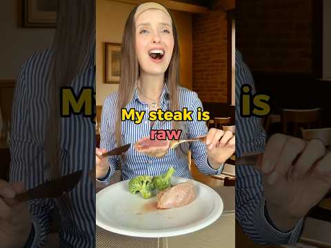 Confusing words at the restaurant 🥩 #englishtips #learnenglish #englishlanguage