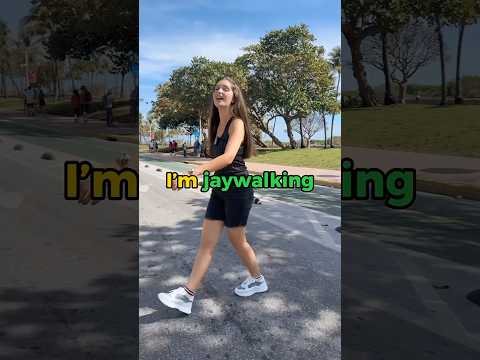 Crossing the street 🚗 #english #englishteacher #englishtips #learnenglish