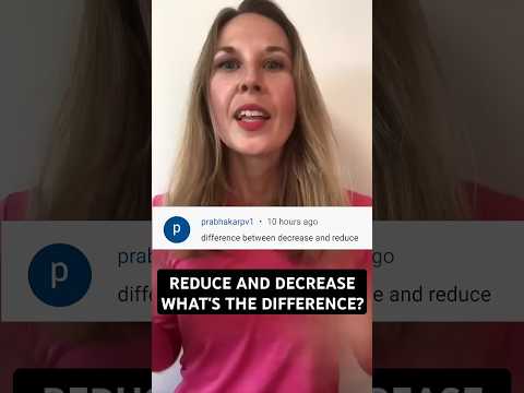 Decrease and Reduce | Learn English Vocabulary #english