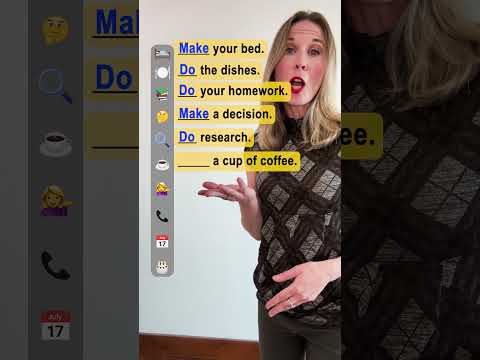 DO or MAKE in English #learnenglish #grammar