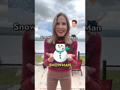 ❄️ + 🙍‍♂️ = ☃️| Compound NOUNS in English #learnenglish #vocabulary #englishlanguage