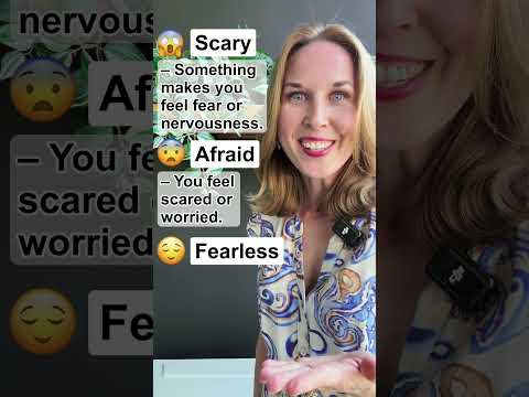 😱 Scary 😨 Afraid 😌 Fearless #learnenglish