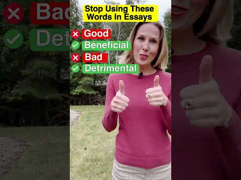 🚫 STOP using these WORDS in your ESSAYS! #english #learnenglish