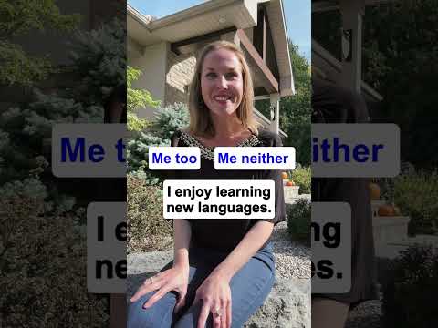 How to use "Me Too" and "Me Neither" correctly | English conversation #english