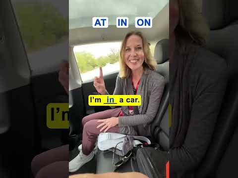 I'm __ the car | English Prepositions #grammar #english #prepositions