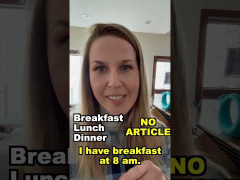 I'm having A SNACK (Articles in English with Meals) 🍫🍬🍪