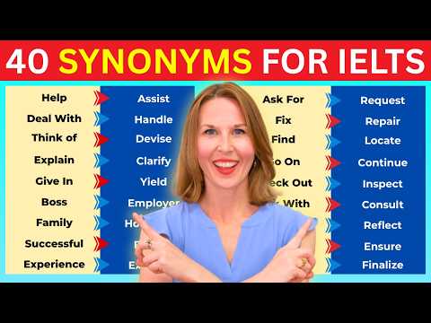 LEARN 40 IELTS Synonyms in 20 Minutes | Advanced English Vocabulary