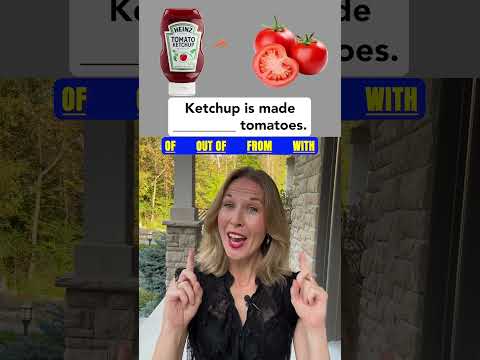 MADE OF, MADE FROM, MADE WITH or MADE OUT OF? – Useful English Grammar #grammar #learnenglish