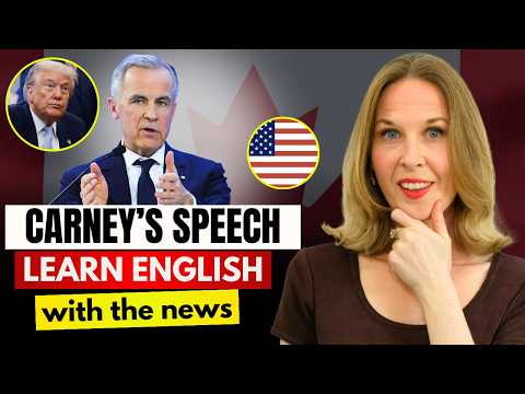 Mark Carney vs Donald Trump 🇨🇦🇺🇸 Learn English with the News