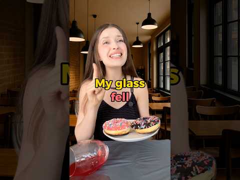 My glass fell ❌ #englishtips #englishlanguage