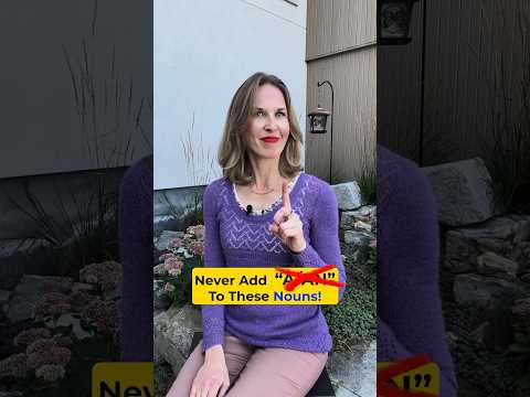 NEVER Add "A" or "An" To These Words!  #learnenglish #english #englishfluency