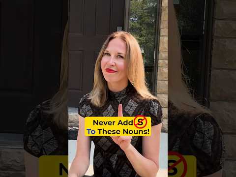 NEVER Add "S" To These Nouns!  #learnenglish #english #englishfluency