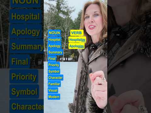 Nouns become verbs with IZE