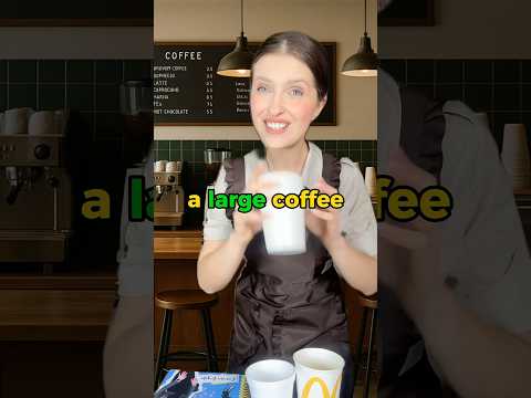 Ordering coffee ☕️ #englishlanguage #englishtips