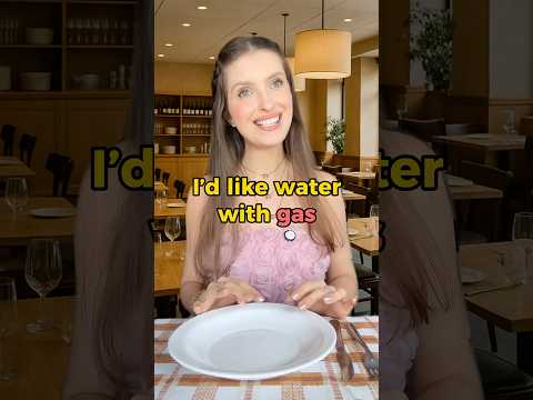 Ordering water in English 💦 #englishlanguage #teachingenglish