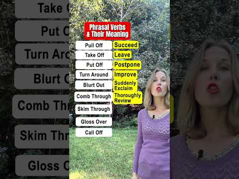 Phrasal Verbs and Their Meanings #learnenglish