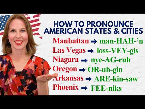 Pronounce American States & Cities CORRECTLY | Native Pronunciation
