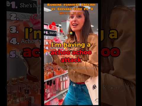 Ranking funniest English by Giovana core pt3 #funny #memes #fypシ゚viral #ranking #trend #shorts