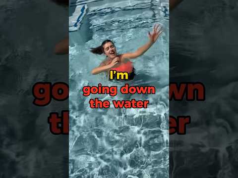 She doesn’t know how to swim 🛟 #english #learnenglish #englishvocabulary #englishonline