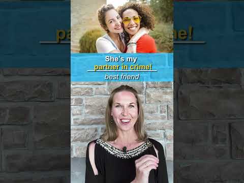 She’s my partner in ____! Advanced Vocabulary #learnenglish #english