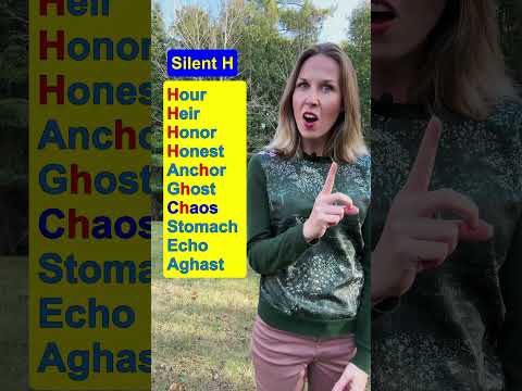 Silent H in these ENGLISH WORDS #learnenglish #english #englishfluency