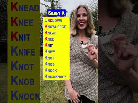 Silent K in these ENGLISH WORDS #learnenglish #english #englishfluency