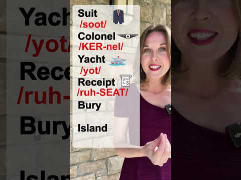 Spelling and Pronunciation DON'T MATCH in These Words