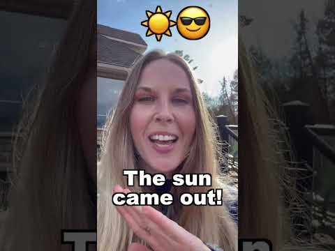 The sun just CAME OUT! ☀️😎 #learnenglish