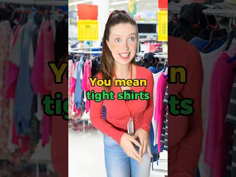 Trying on clothes 👕 #englishteacher #learnenglish #english #englishtips