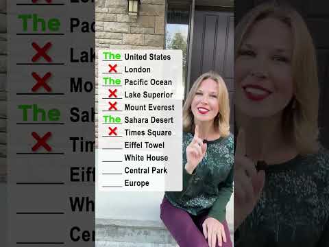 Use the article "THE" correctly #learnenglish