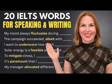 20 IELTS Words for BOTH Speaking & Writing | Advanced English Vocabulary