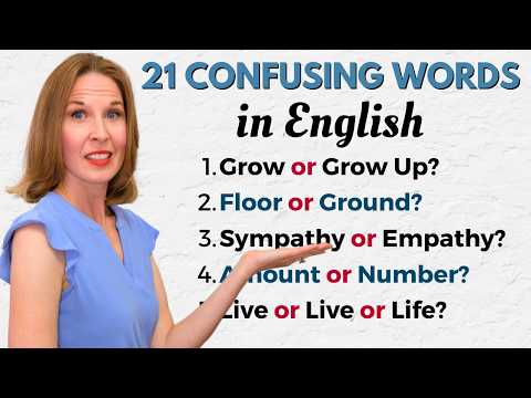 21 Confusing English Words | English Vocabulary