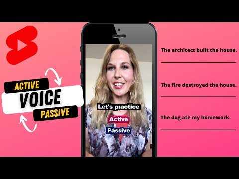 Active and Passive Voice In English | ONE MINUTE ENGLISH LESSON