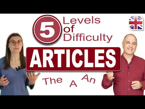 Articles in English – 5 Levels of Difficulty