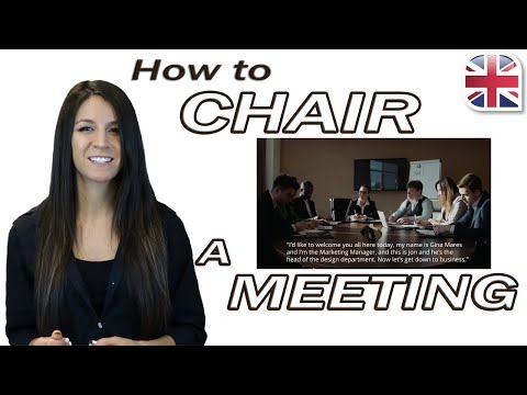 Chair a Meeting in English – Useful English Phrases for Meetings – Business English